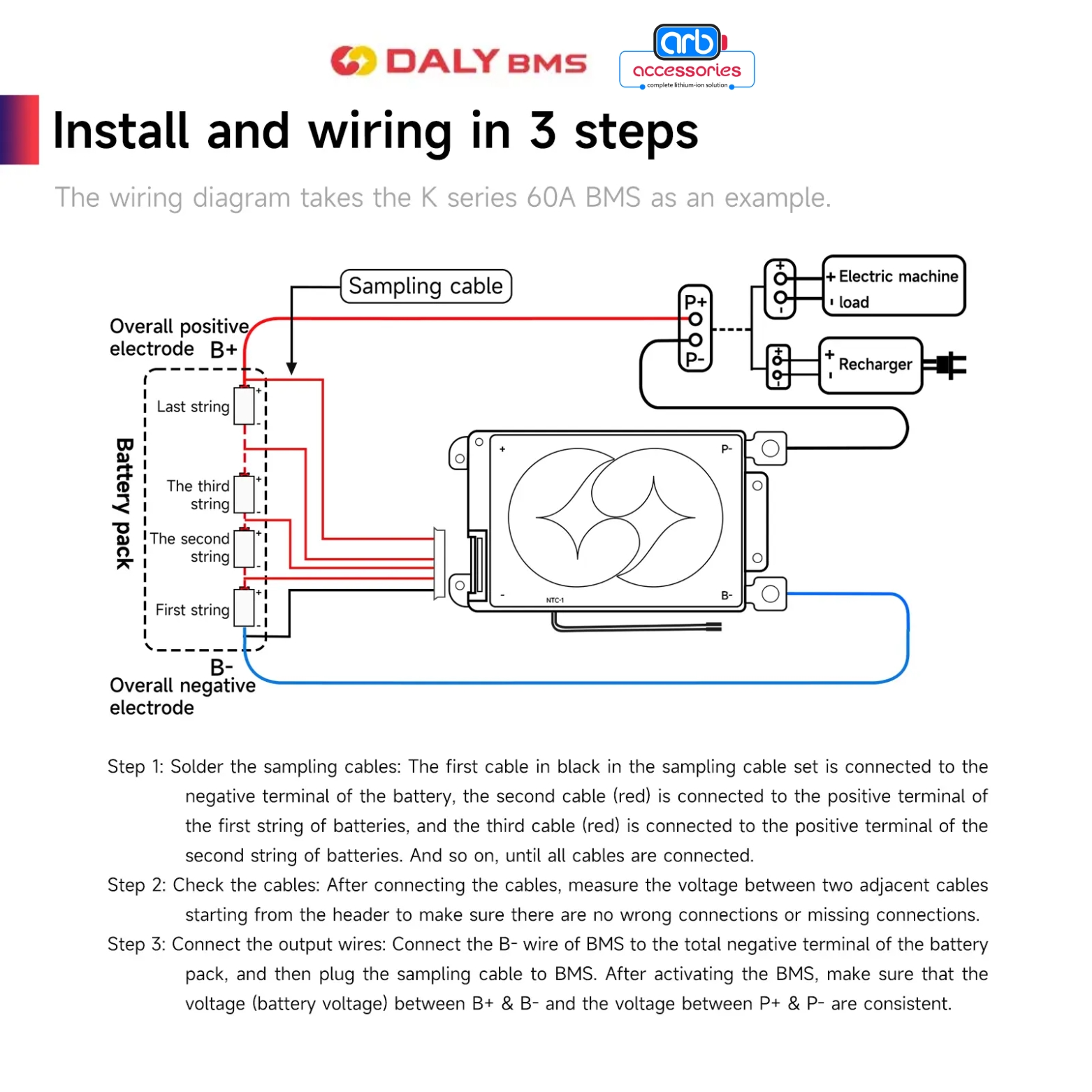 DALY BMS NMC 3S 100A - Image 6
